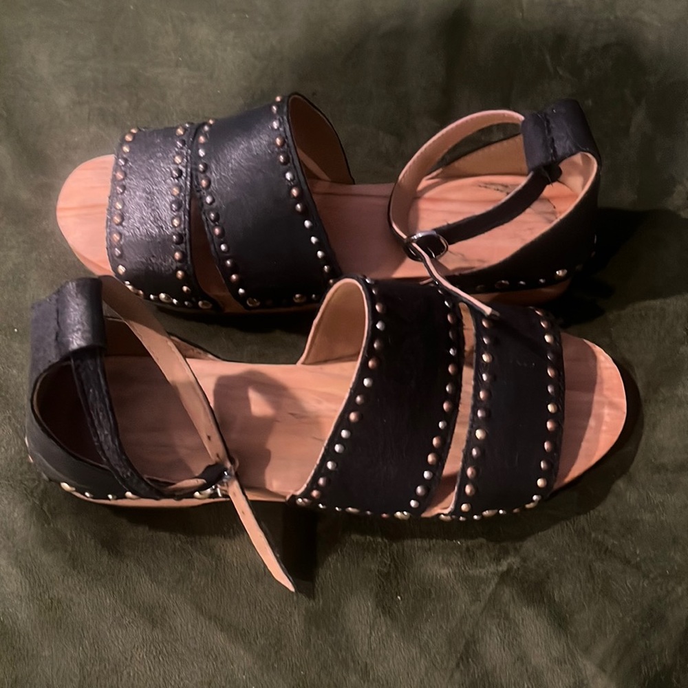 Free people wooden soles sandals size 38/8